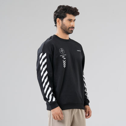 Mens Black Sweat Shirt