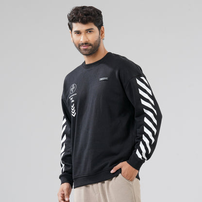 Mens Black Sweat Shirt