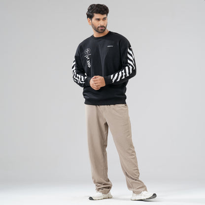 Mens Black Sweat Shirt