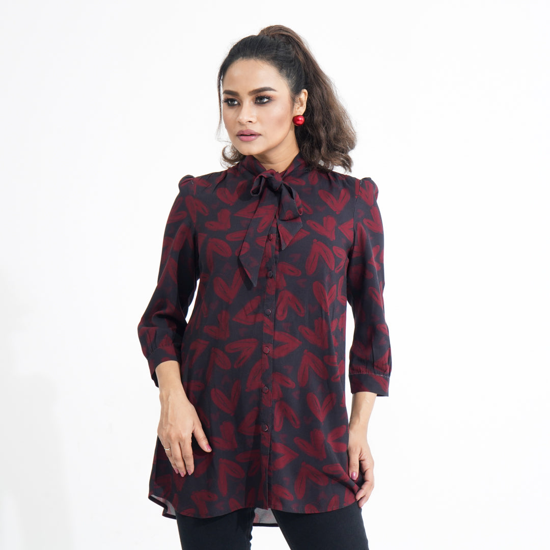 Women Maroon Top