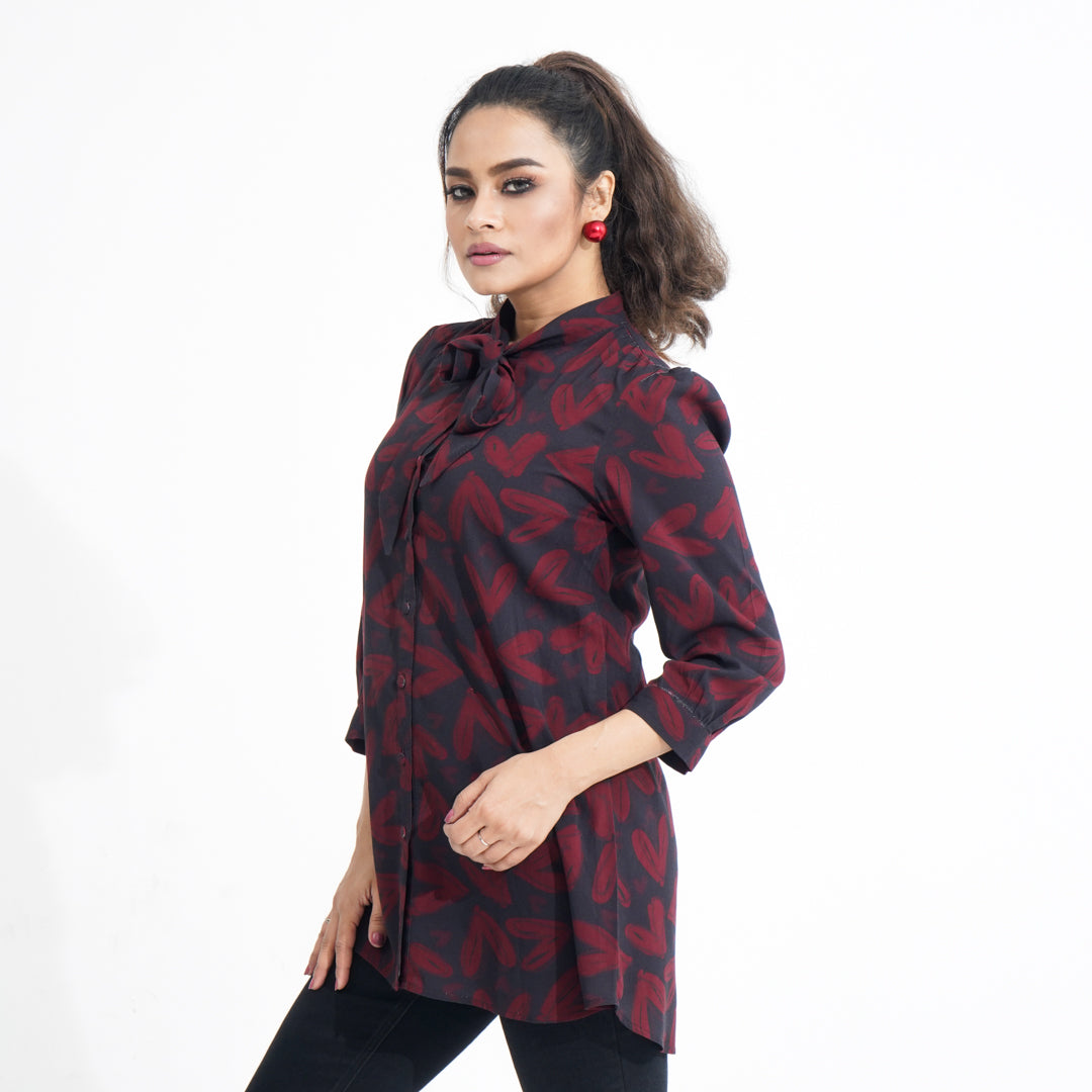 Women Maroon Top