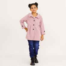 Load image into Gallery viewer, Baby Girls Peach Pink Trench Coat
