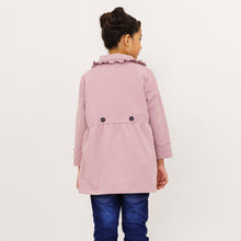 Load image into Gallery viewer, Baby Girls Peach Pink Trench Coat
