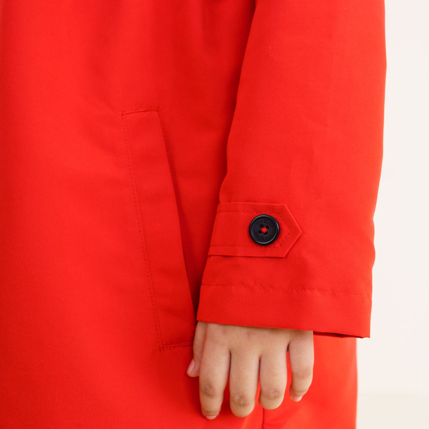 Girls Red Trench Coat