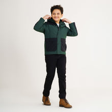 Load image into Gallery viewer, Boys Olive Quilted Jacket
