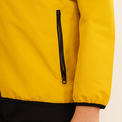 Boys Mustard & Navy Hooded Windbreaker