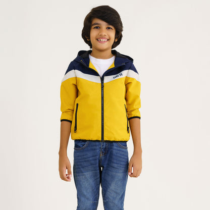 Baby Boys Mustard & Navy  Windbreaker