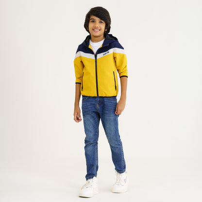 Baby Boys Mustard & Navy  Windbreaker