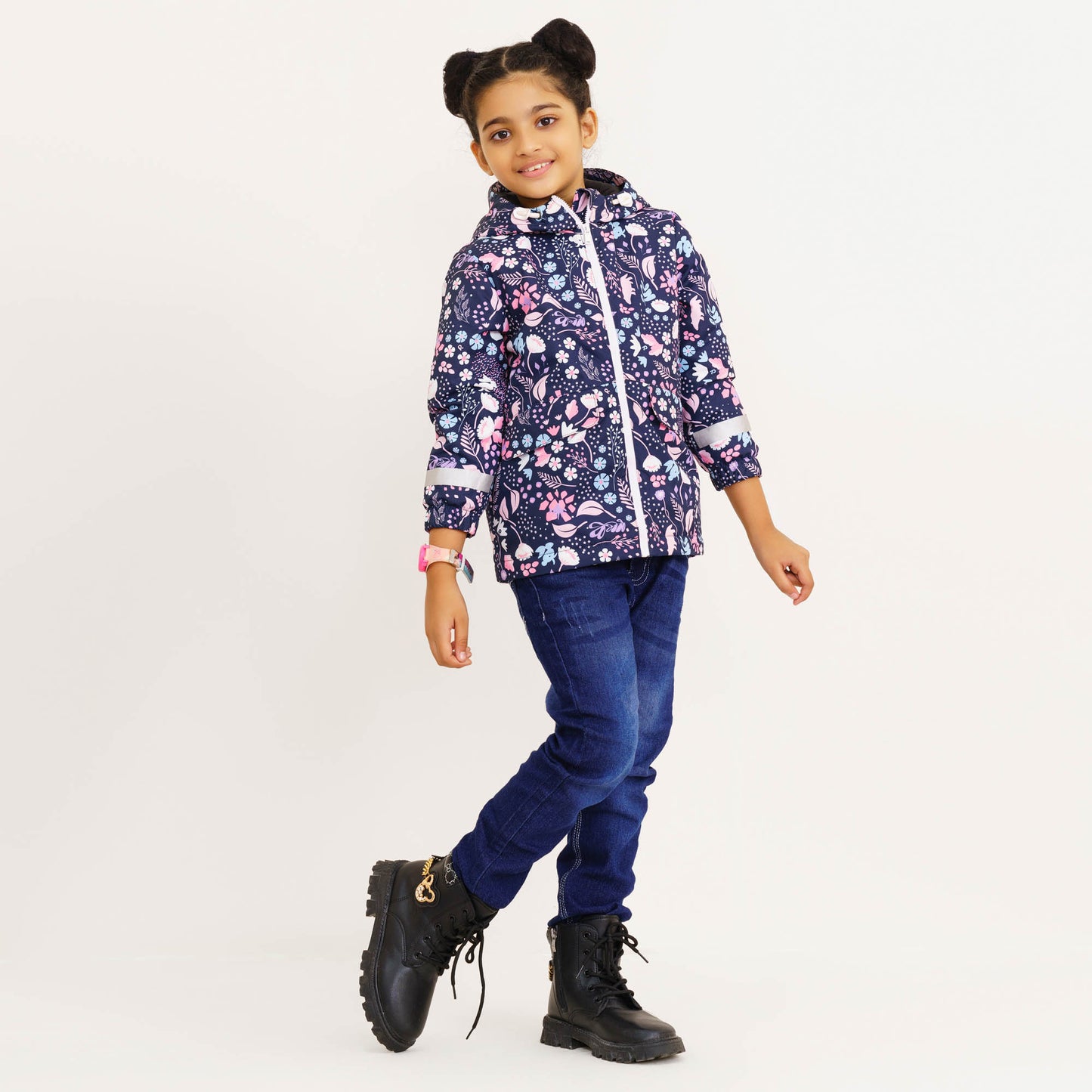 Baby Girls Printed Windbreaker