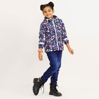 Baby Girls Printed Windbreaker