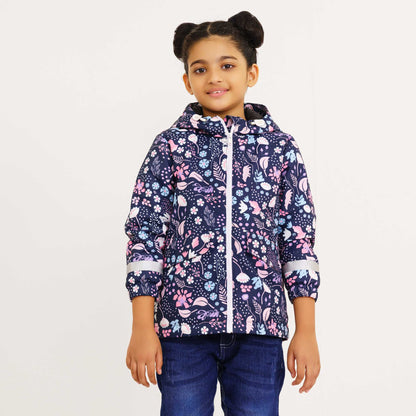 Baby Girls Printed Windbreaker