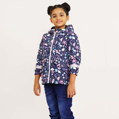 Baby Girls Printed Windbreaker