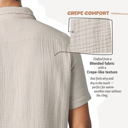 Mens S/S Shirt-Cream