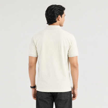 Mens Beige Polo
