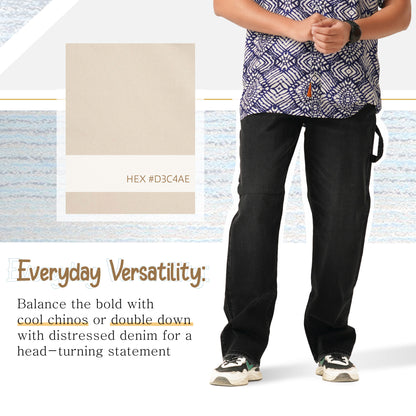 Mens Blue Casual Shirt