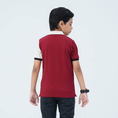 Boy's Multicolor Cotton Polo