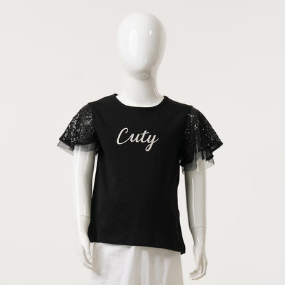 Girls Black T-shirt