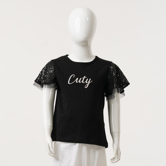 Girls Black T-shirt