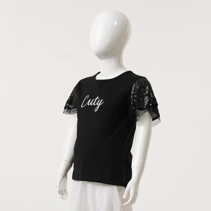 Girls Black T-shirt