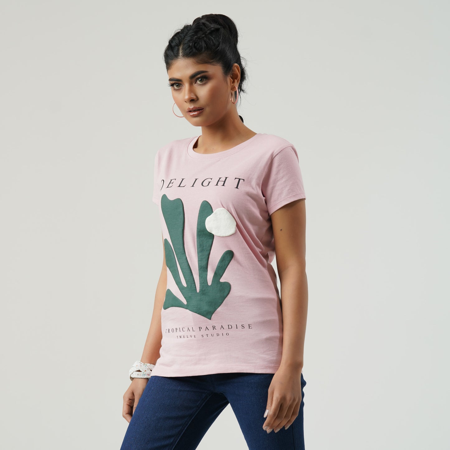 Womens Dusty Pink T-Shirt