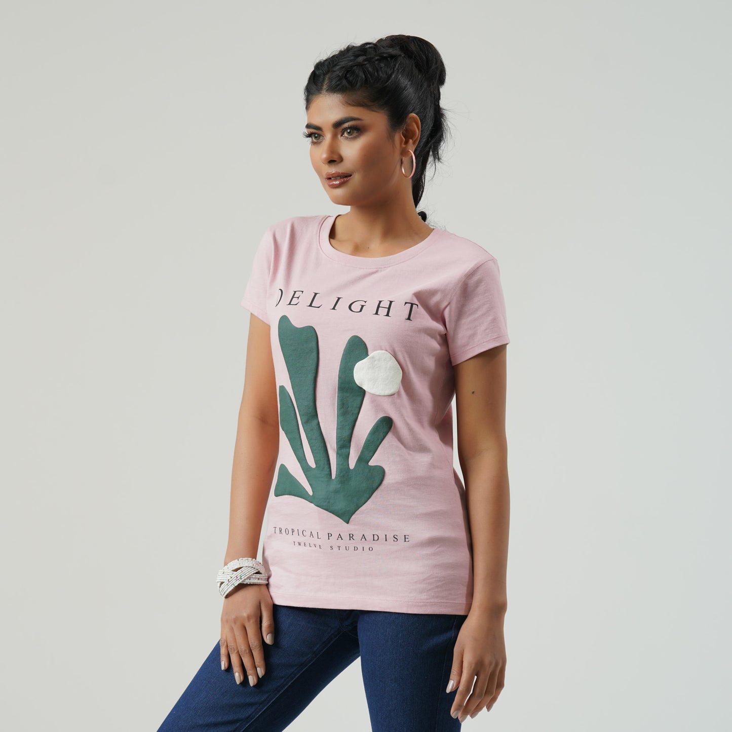 Womens Dusty Pink T-Shirt