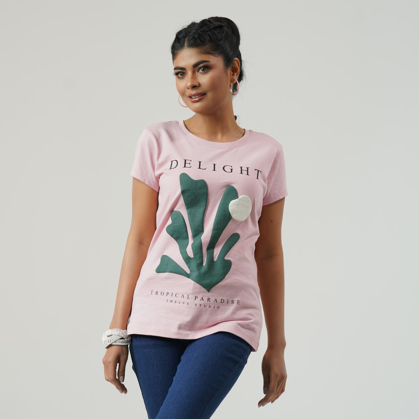 Womens Dusty Pink T-Shirt