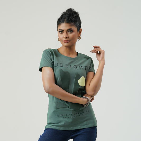 Womens Green T-shirt