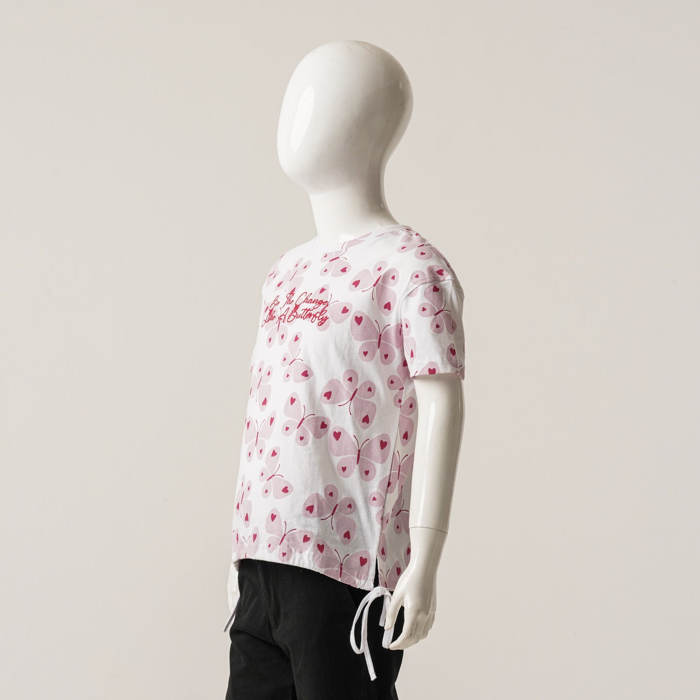 Girls White Aop T-Shirt