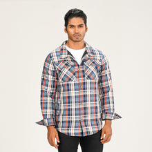 Load image into Gallery viewer, Mens Shacket Blue Check
