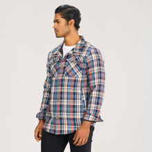 Load image into Gallery viewer, Mens Shacket Blue Check
