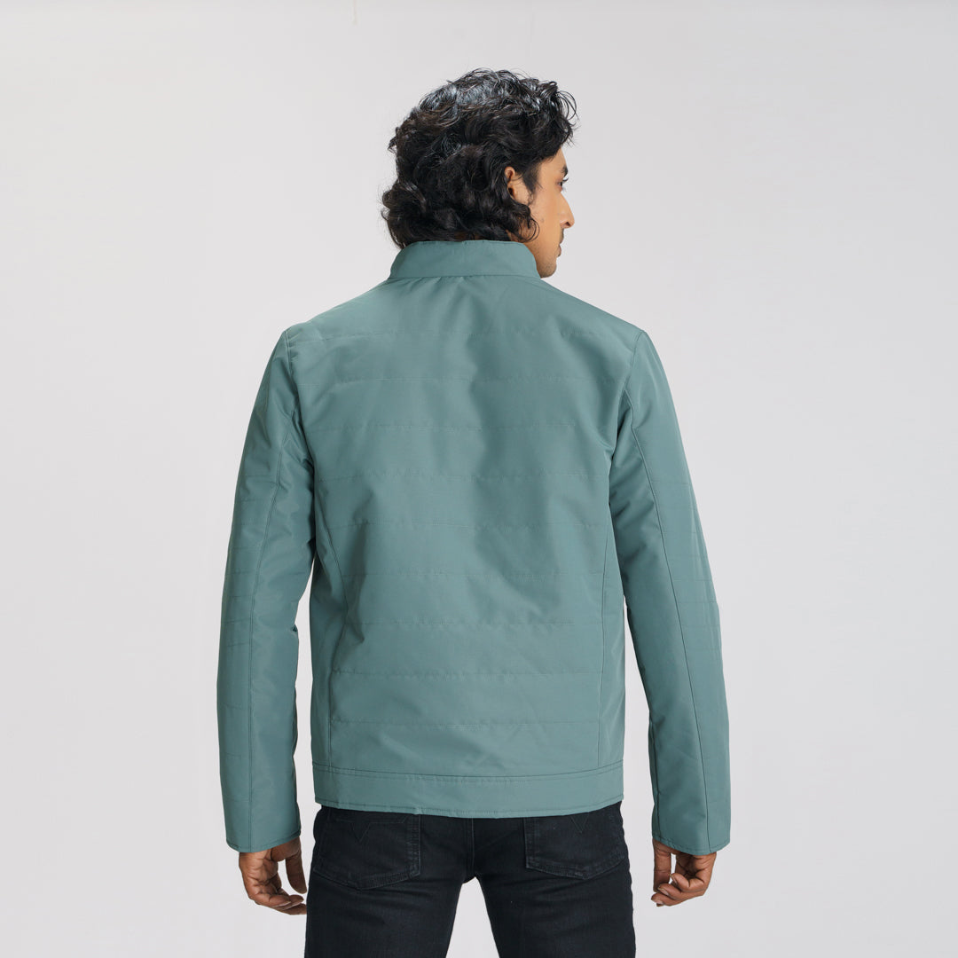 Mens Quilting Balsam Green Jacket