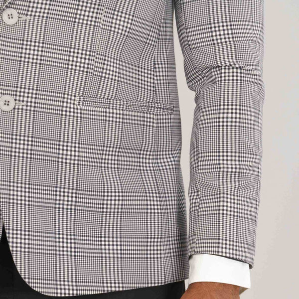 Mens Houndstooth Slim Fit Blazer