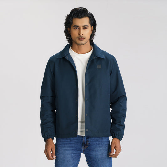 Mens Navy Shacket