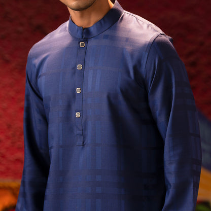 Mens Navy Basic Panjabi