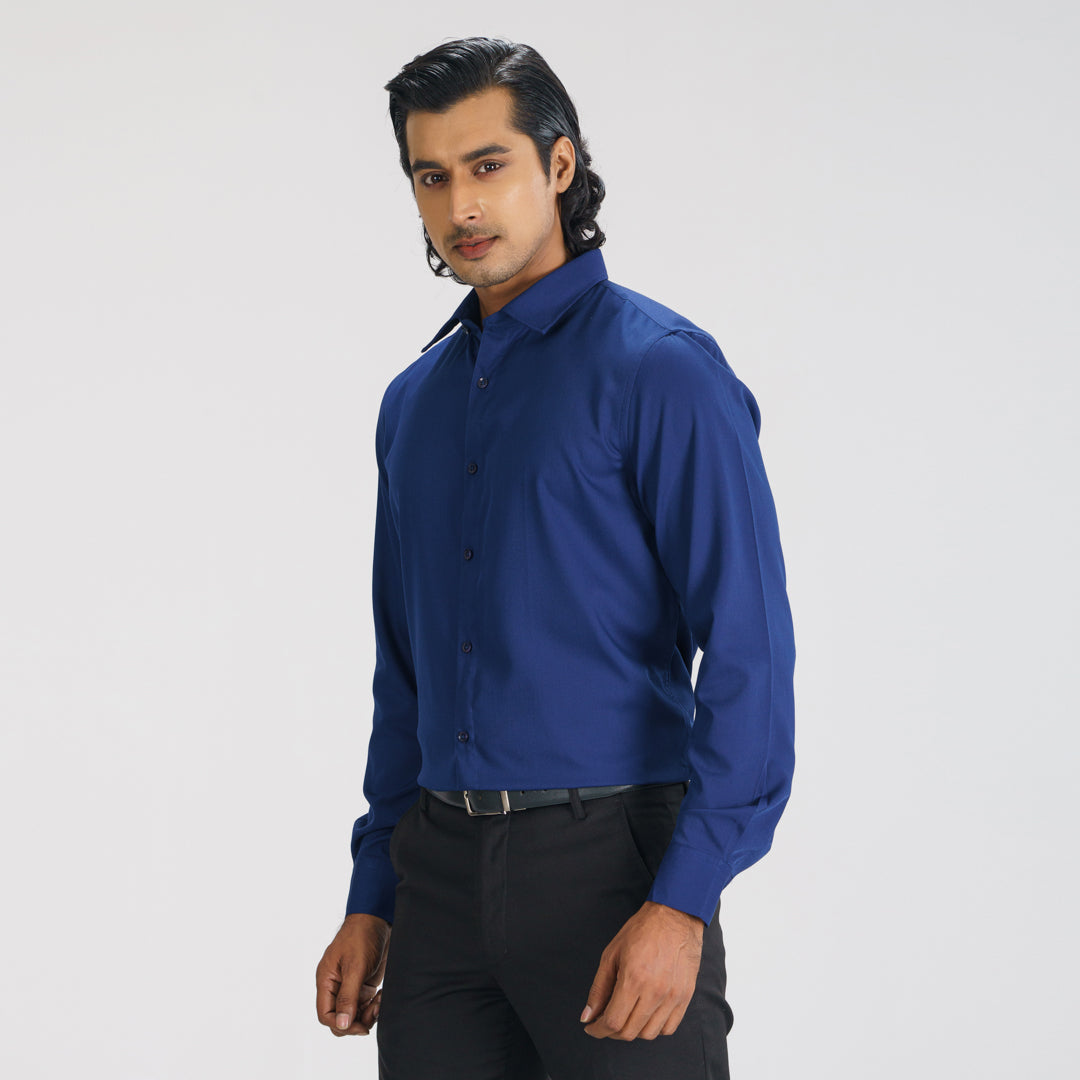 Mens Navy Formal Shirt