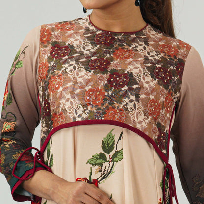 Womens Multicolor Anarkali Gown