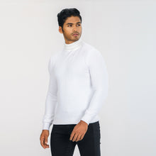 Load image into Gallery viewer, Men&#39;s White High Neck Pullover
