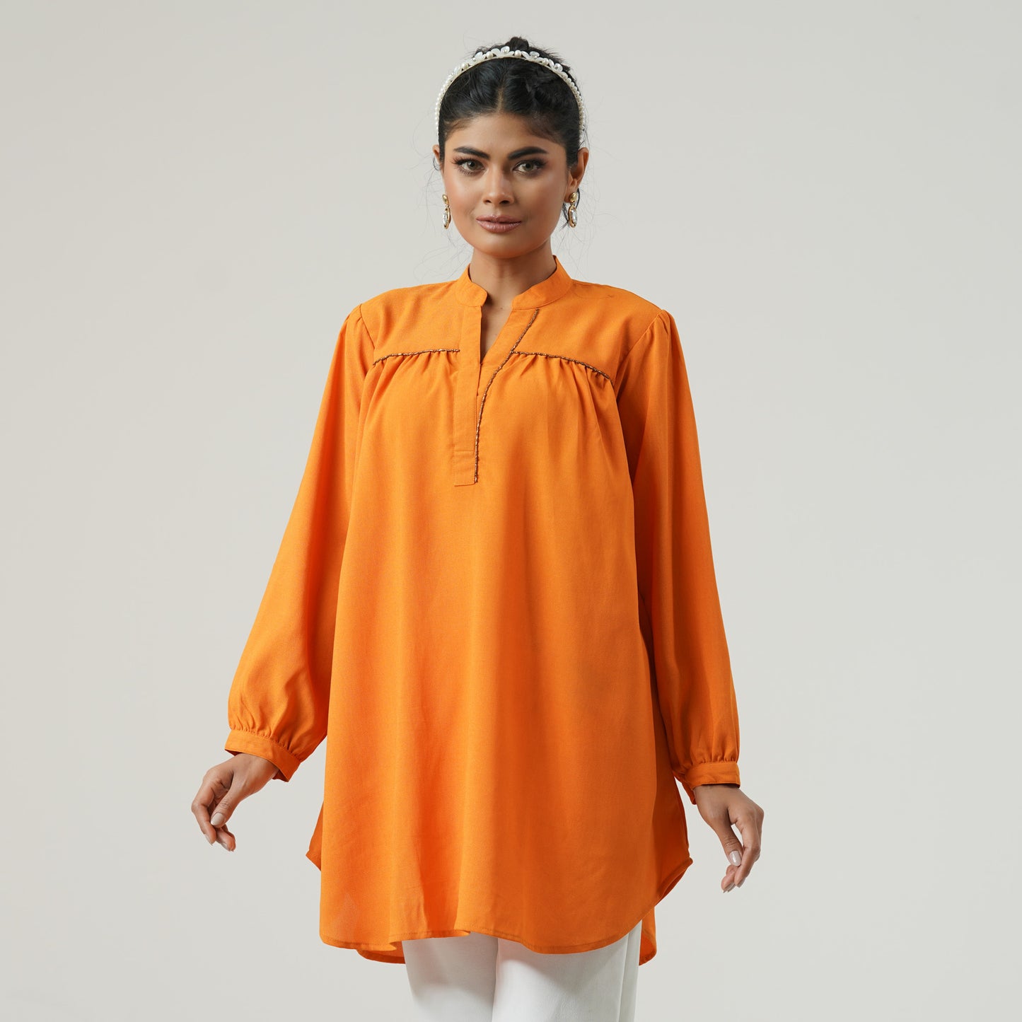 Womens Mustard Top