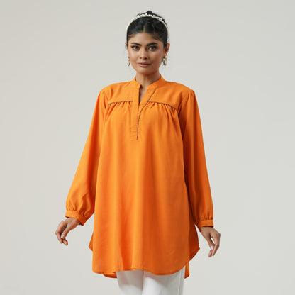 Womens Mustard Top