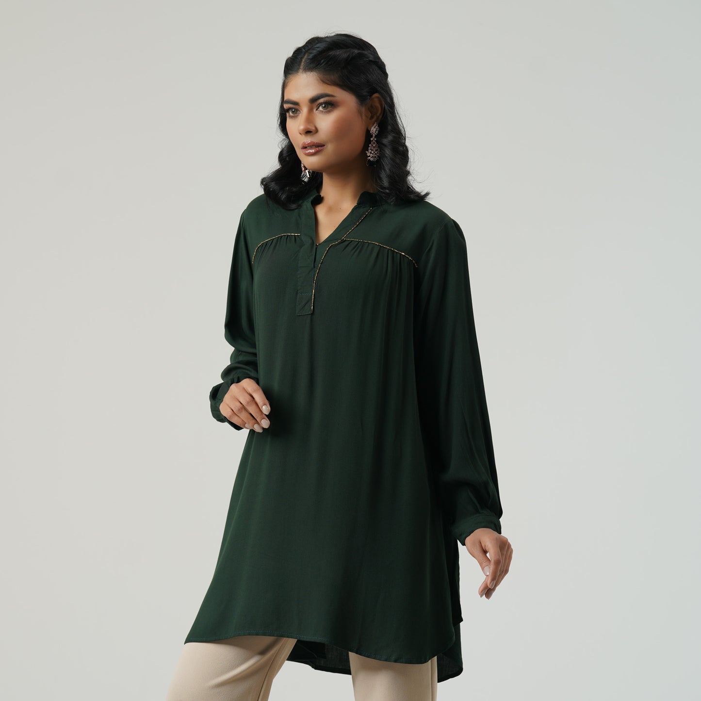 Women Green Top