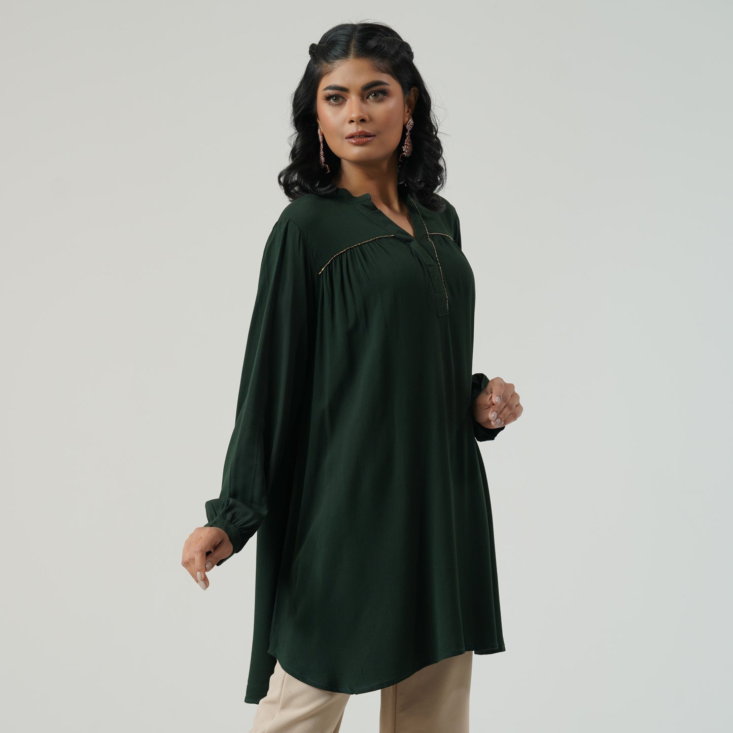 Women Green Top