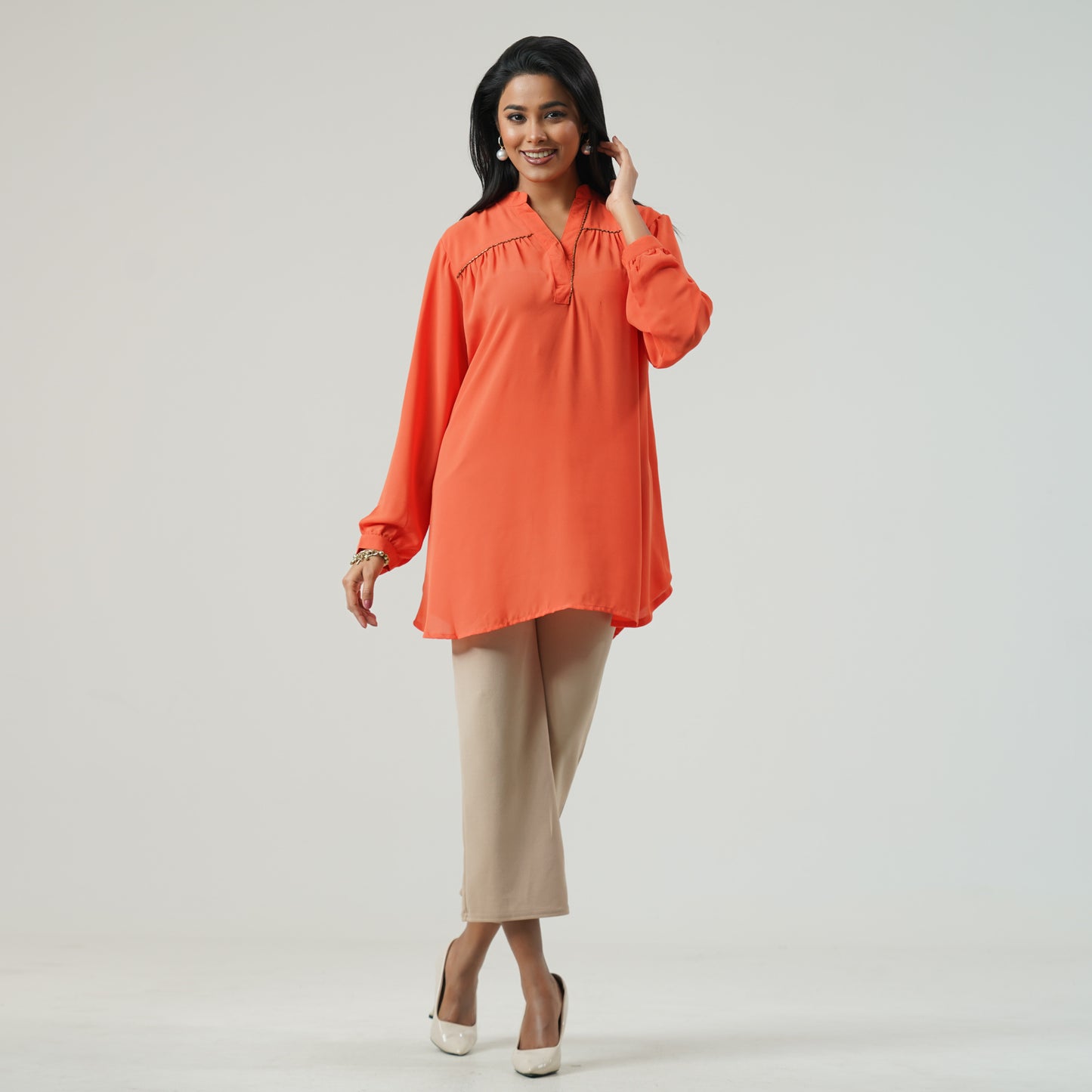 Womens Orange Top