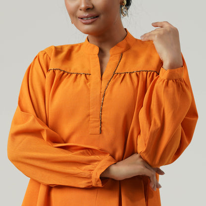 Womens Mustard Top