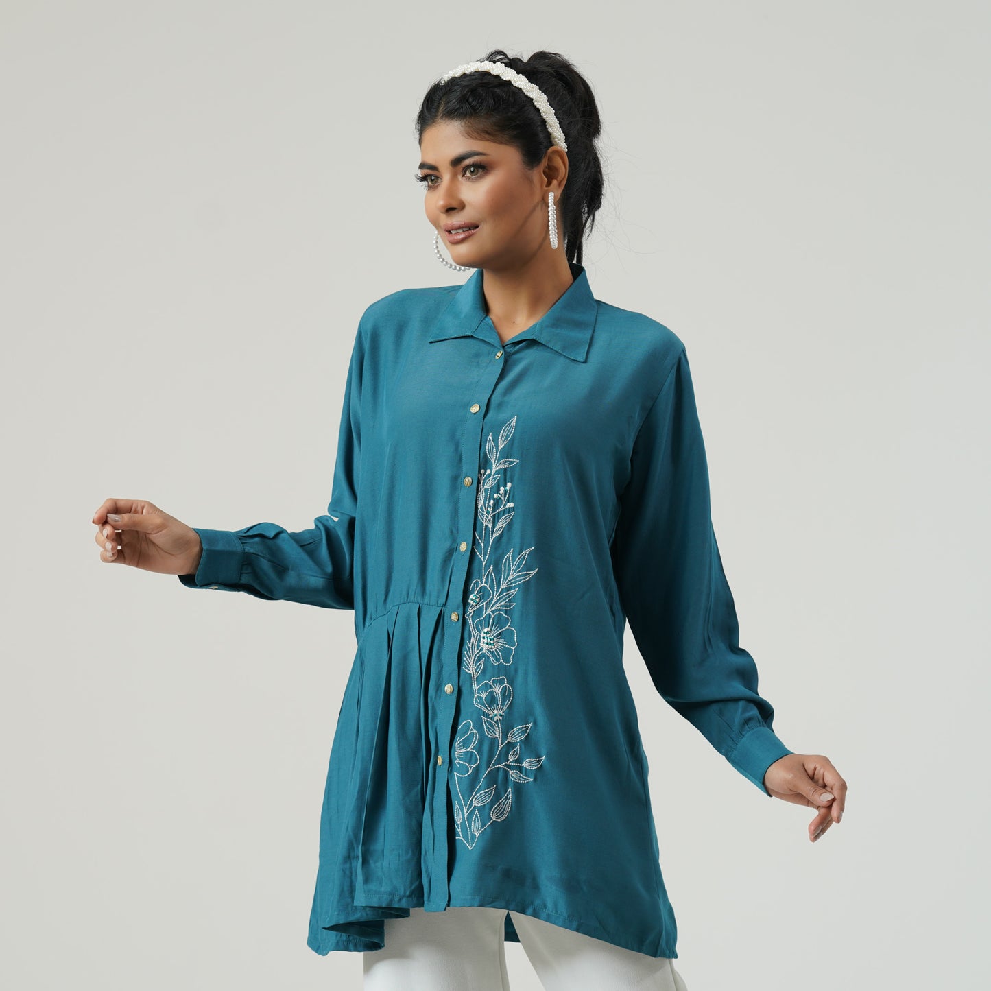 Womens Sea Green Tunic