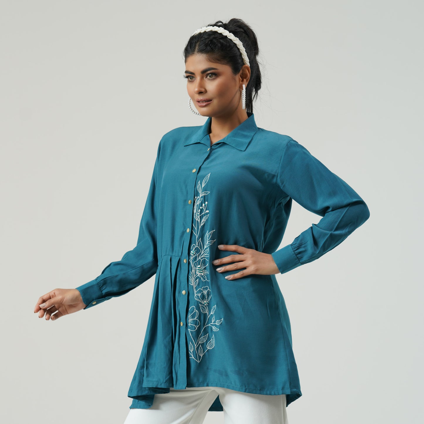 Womens Sea Green Tunic