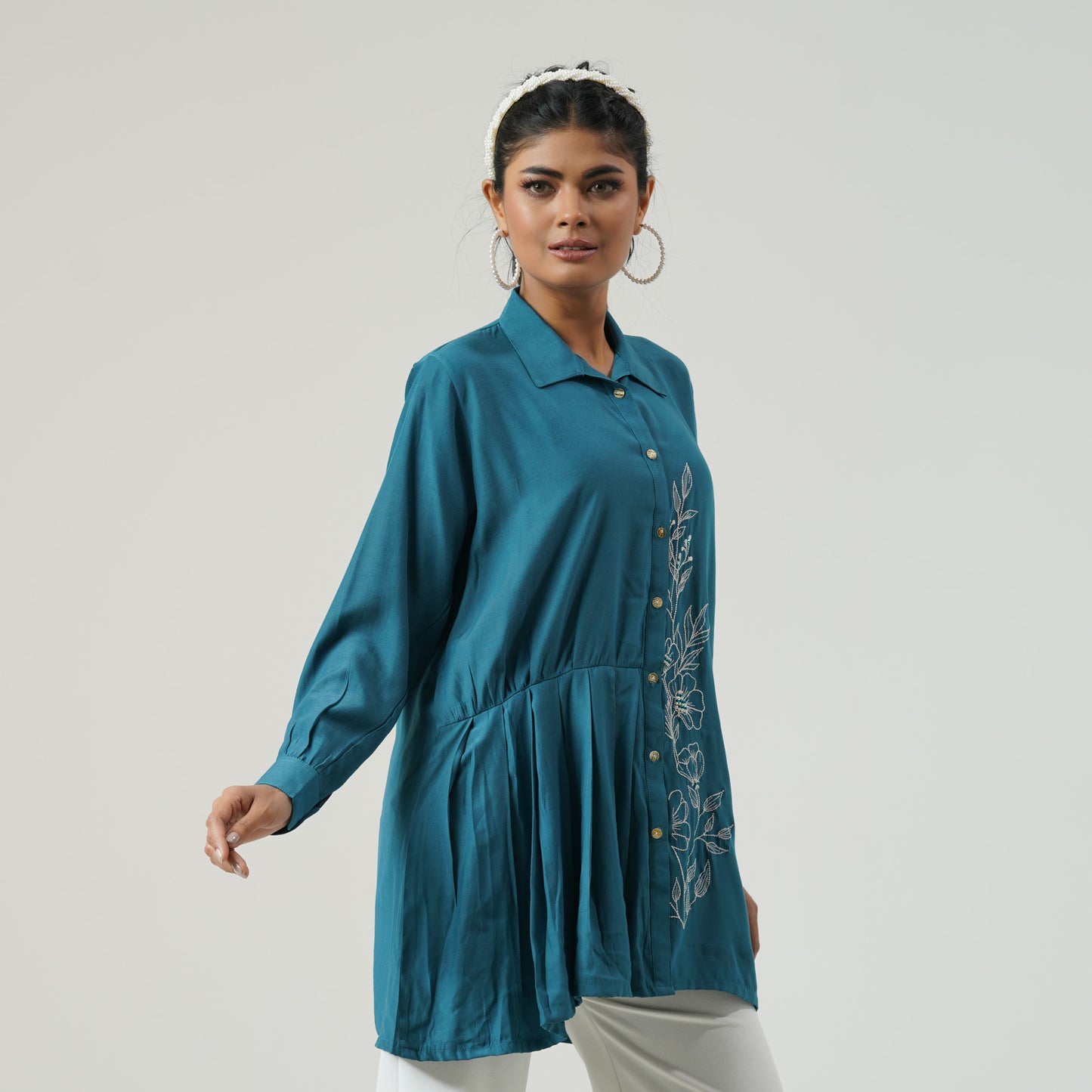 Womens Sea Green Tunic