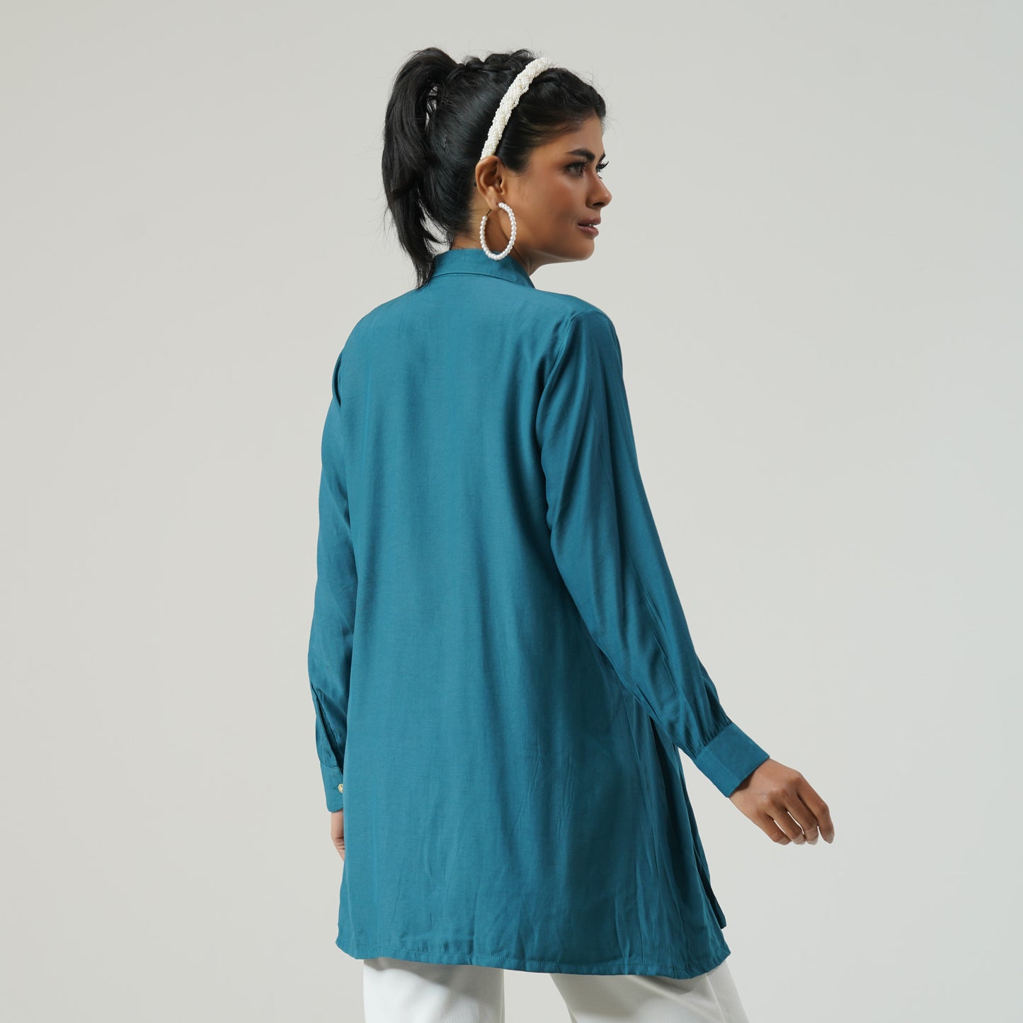 Womens Sea Green Tunic