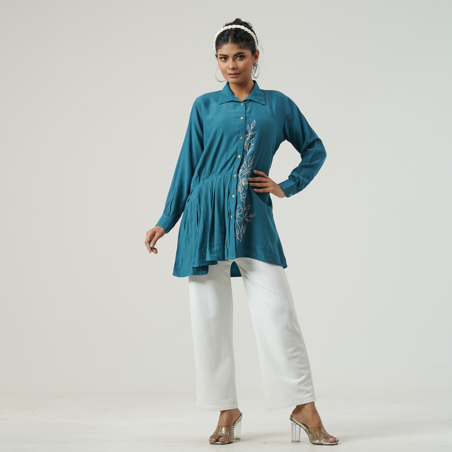 Womens Sea Green Tunic