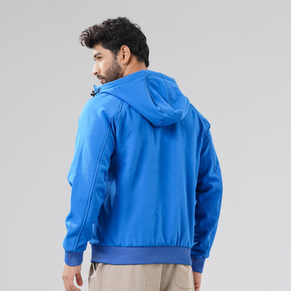 Mens Blue Activewear Hoodie