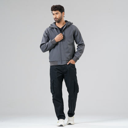 Mens Dark Grey Hoodie